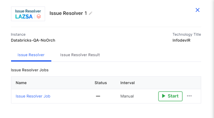 DQ Issue Resolver Create Job